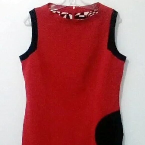 Bianca Nygard  Red Shift Dress size 14 - Picture 2 of 11